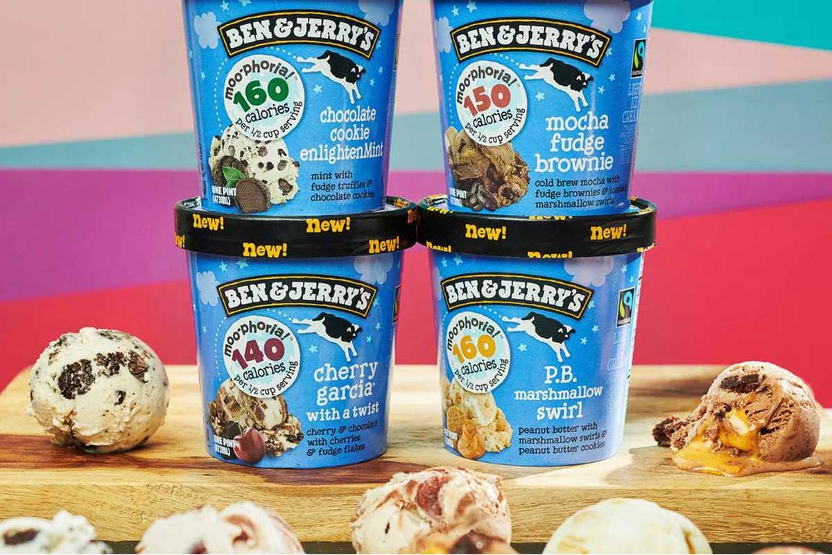 Ben and Jerry’s tiene una nueva línea de helados bajos en calorías