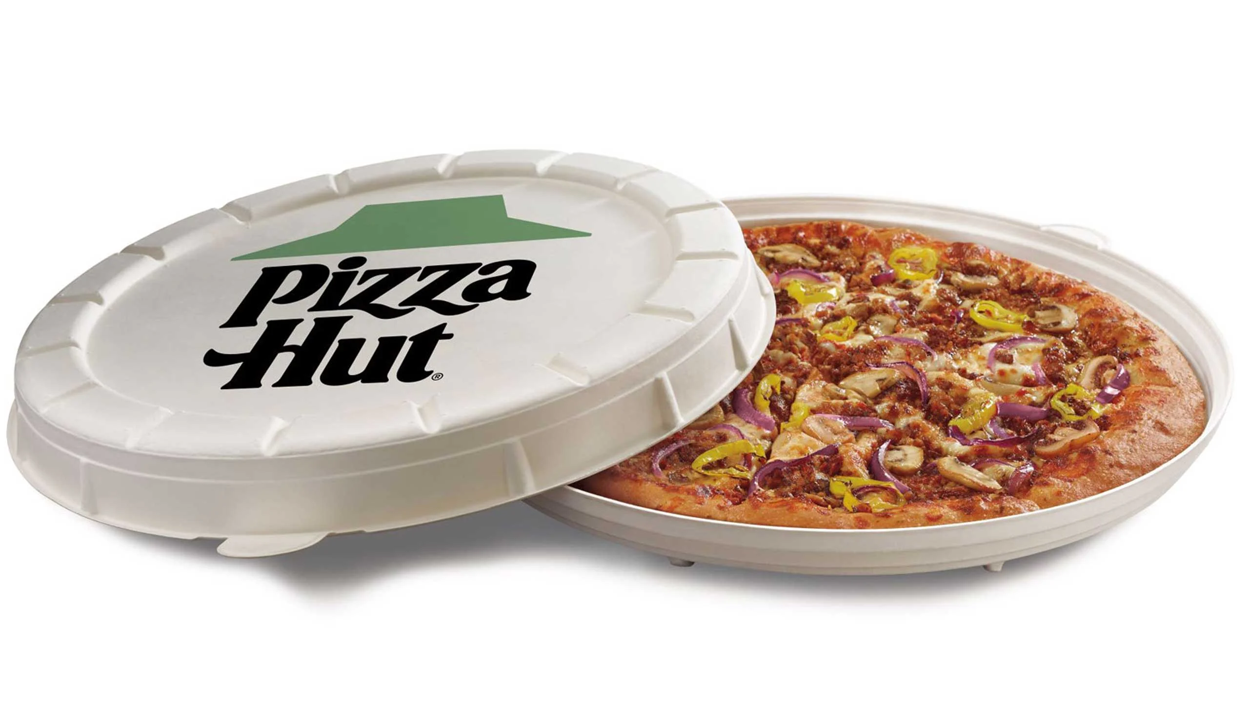 Pizza Hut prueba cajas de pizza redondas que parecen el futuro