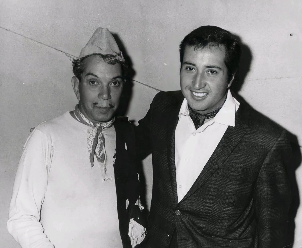 Chucho Arroyo y Mario Moreno Cantinflas