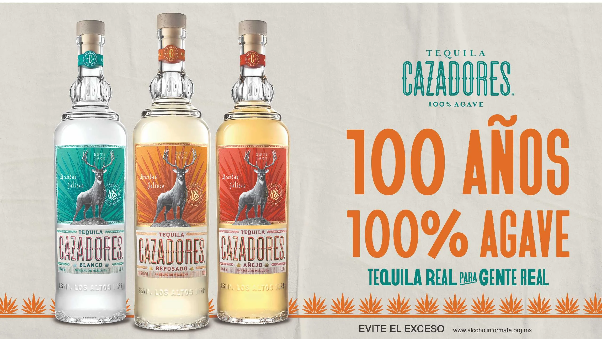 Tequila Cazadores celebra 100 años de trayectoria