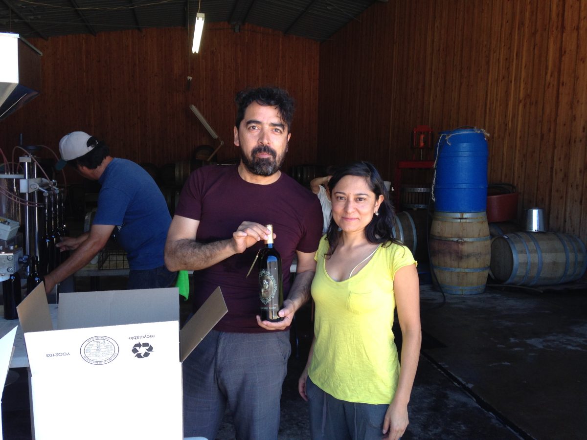Los cineastas y viticultores Ivonne Fuentes e Iván Ávila, creadores de El Perro Raro. | Foto: Cortesía 