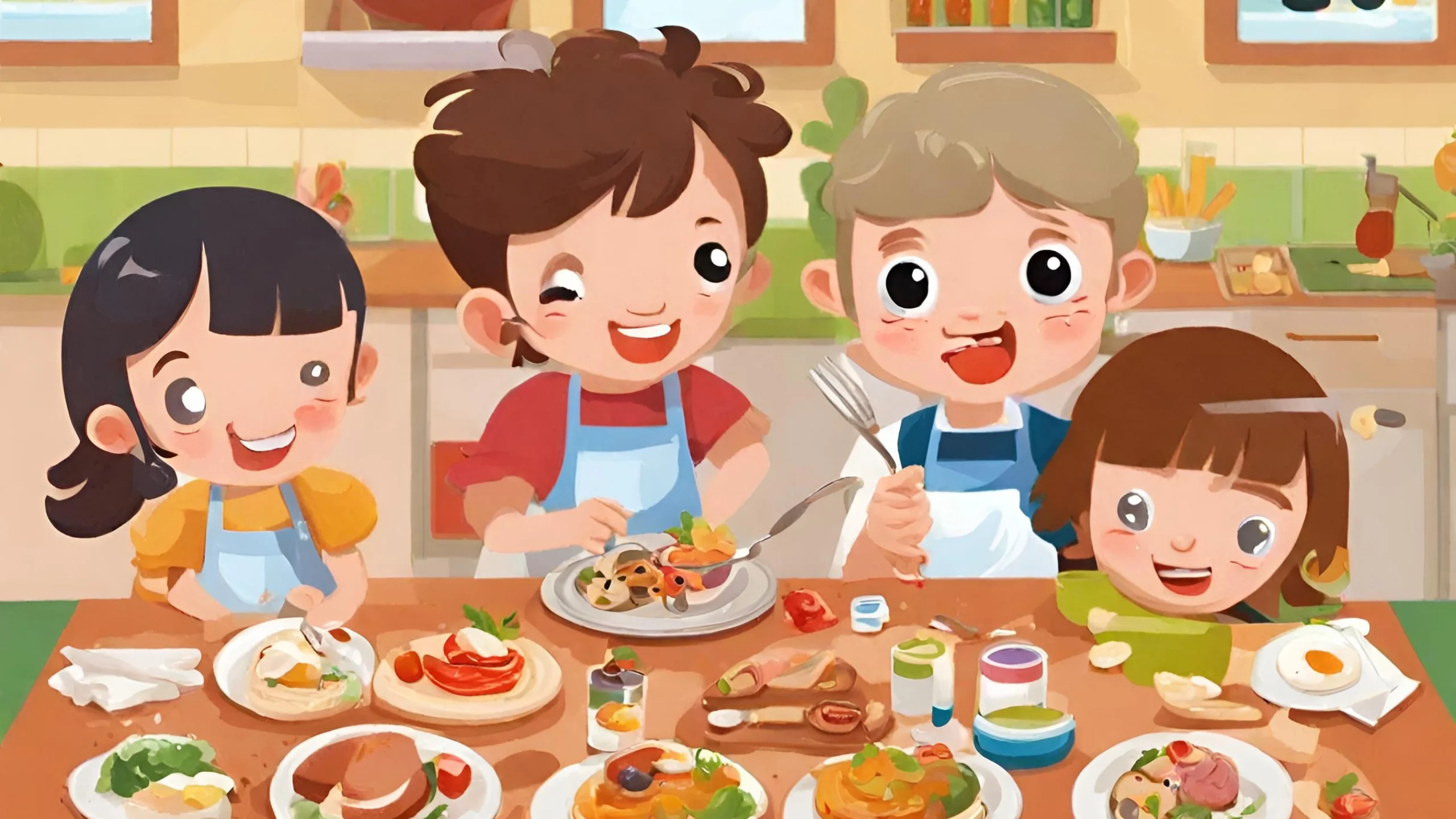 Juegos gastronómicos creativos para los niños